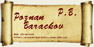 Poznan Baračkov vizit kartica
